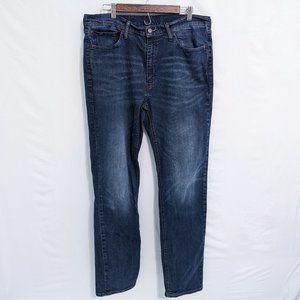 Levi 541 Mens Jeans Blue Cotton Denim Medium Wash Straight Leg Zipper Fly 37x36